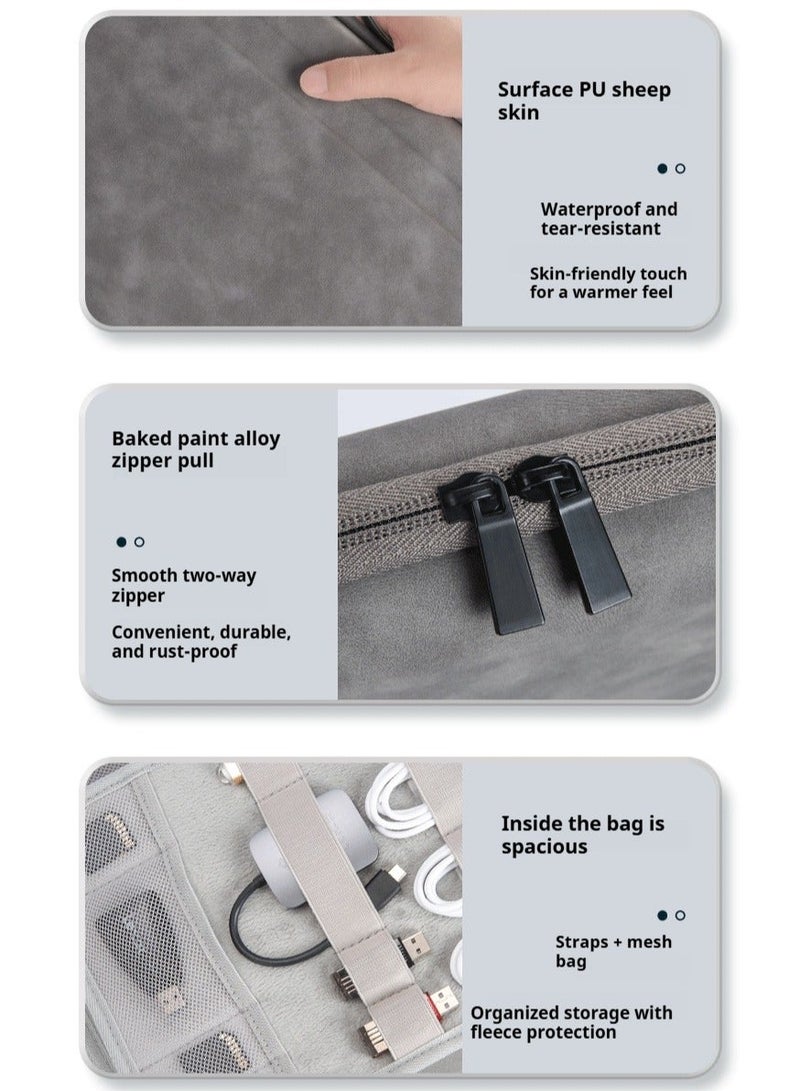 Yoze Hard shell multifunctional laptop bag, drop-proof and water-proof, 13.3 inch notebook inner bag - Image 3